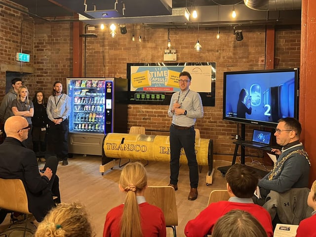 Adam Thompson, head of centre for the old brewery campus welcomed the schools.
