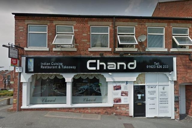 The Chand on Toothill Road, Mansfield, came in joint third spot.