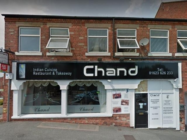 The Chand on Toothill Road, Mansfield, came in joint third spot.