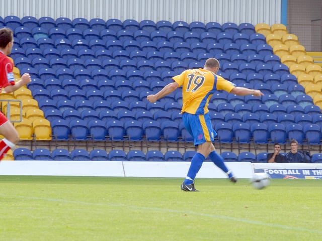 Kyle Perry hits the target.