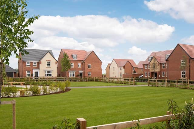 A street scene image of David Wilson Homes' Fernwood Village and Hunters Place developments