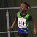 Evan Williams - impressive for Mansfield Harriers in Sportshall League.