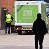 A delivery from the Asda supermarket  (Photo by PAUL ELLIS/AFP via Getty Images)