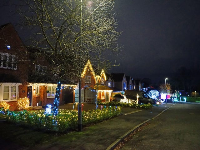 Merry Christmas from the residents - and lights - of Paddock Close.