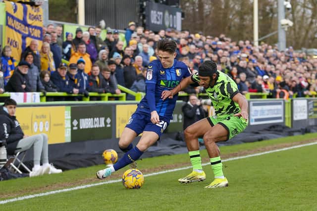 Action during the Sky Bet League 2 match against Forest Green Rovers FC at the Fully Charged New Lawn, 10 Feb 2024 
Photo credit Chris & Jeanette Holloway / The Bigger Picture.media