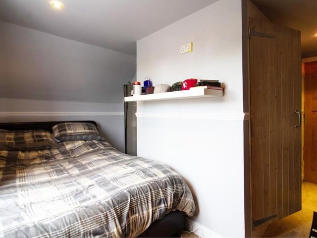 Here is the fourth and final bedroom. It has a fitted carpet, radiator and double-glazed window to the side if the property.