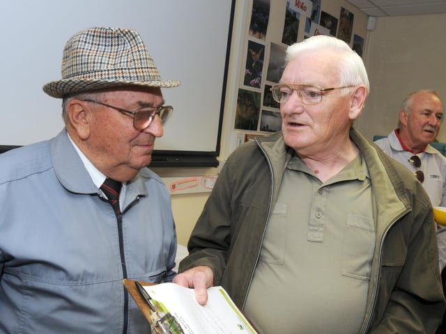 Mansfield Museum Metal Box Memory Day from 2010. Alan Atkins and Les Needham chat about their time at the factory
