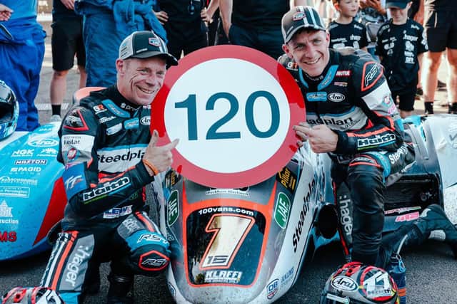 Record-breakers - Mansfield's Birchall brothers. Photo by IOM TT