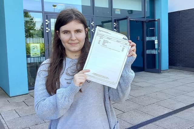 Amelie Clarke picked up five 9s among her GCSE grades at Shirebrook Academy.