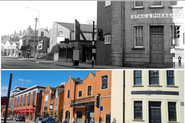 This street has changed a huge amount over the years with everything to the left of the old Stag & Pheasant now gone an replaced with more modern buildings.
