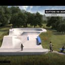 One option for the skate bowl at Huthwaite Welfare Park