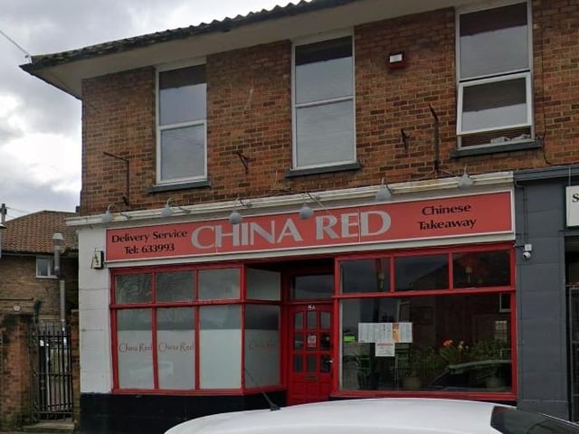 China Red, on Coxs Lane, Mansfield Woodhouse, was rated four out of five on November 27