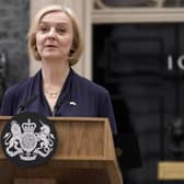 Britain's Prime Minister Liz Truss announces her resignation as Prime Minister and leader of the Conservative party.