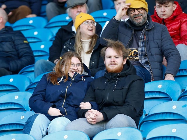 A disappointing day for these Mansfield Town fans.