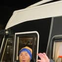 Sinfield passed through Scarcliffe on Monday night as he neared the finish of his Extra Mile Challenge