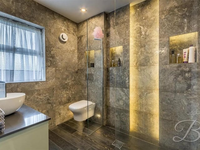 The luxury family bathroom is the perfect retreat and includes a three-piece suite