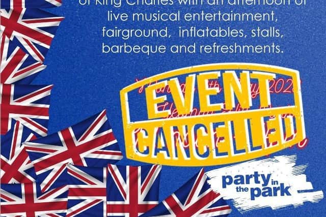 Sadly, the party to mark the coronation has been cancelled, but it has been rescheduled.