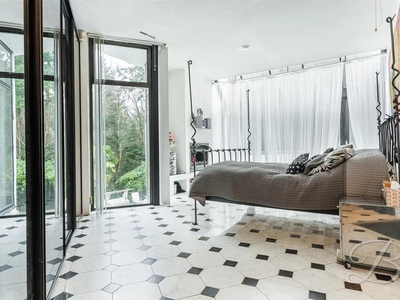 The property boasts an abundance of natural light.