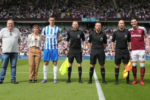 Steve lines up at his first Premier League game between Brighton and West Ham.