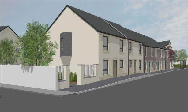An artist's impression of the planned housing.