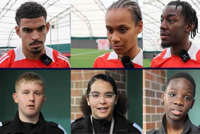 Morgan Gibbs-White, Anthony Elanga, Andrew Omobamidele and Naomi Bedeau have all shared personal stories with Nottinghamshire Police as part of a campaign to help crackdown on racism and celebrate black culture
