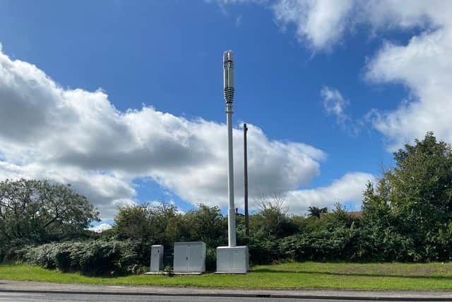 A 5g Monopole in Mansfield. (Photo by: Local Democracy Reporting Service)