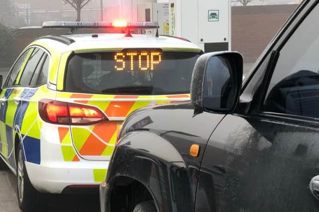 Police have urged people to ensure their number plates are lawful.