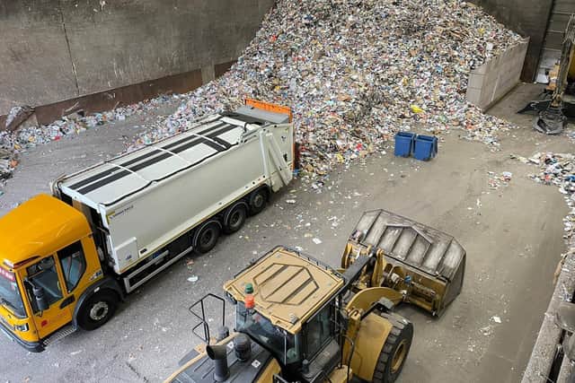Inside the Veolia Materials Recovery Facility in Mansfield. (Photo by: Local Democracy Reporting Service)