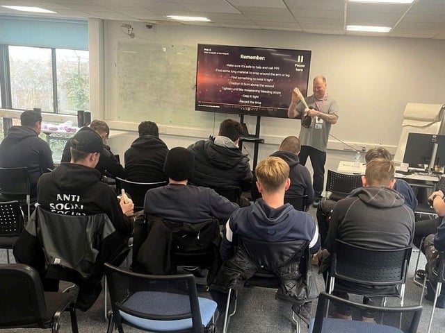 Learners at Newark College have had training in Stop The Bleed