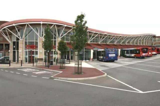 Mansfield bus station.