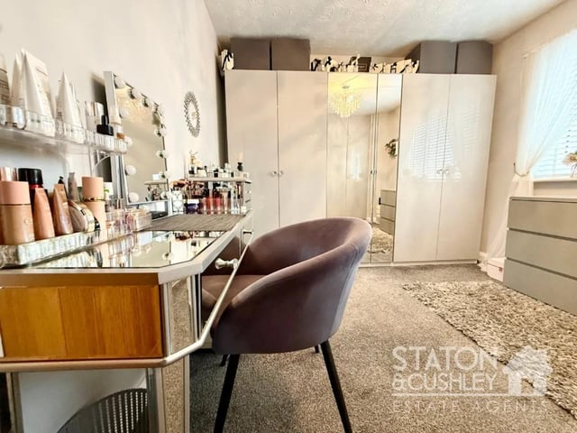 The property has ample space for a walk in wardbrobe or dressing room