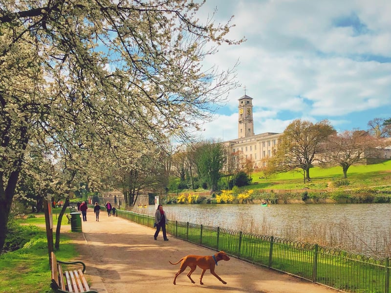 Highfields Park is made up of 121 acres of public space, in the west of Nottingham.
