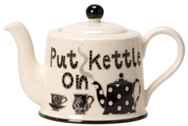 This is another one for the tea lovers out there! The paving stone design for the wording on the pot is a sweet and subtle reminder of the characteristics of this great county.