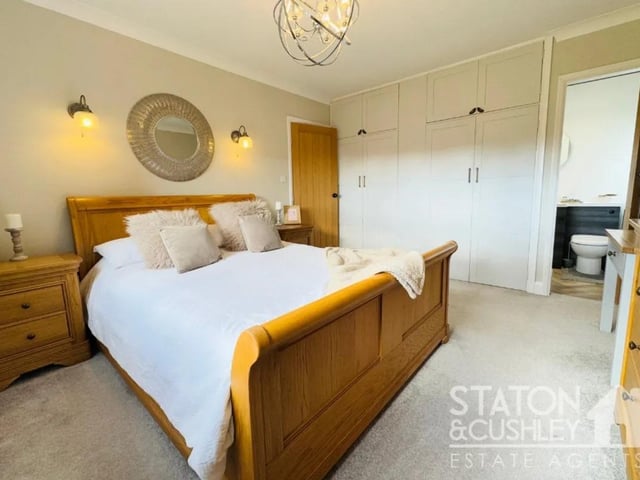 The master benefits from a modern ensuite shower room.