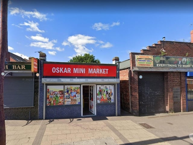 Oskar Mini Market on Skerry Hill, Mansfield. Last inspected on July 4, 2022.