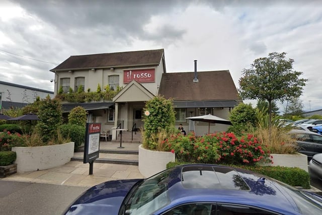 Il Rosso on Nottingham Road, Mansfield. One review said: "We sat in the terrace area (under cover in winter) which was very romantic with the fires burning and music playing, it felt like we were on holiday."