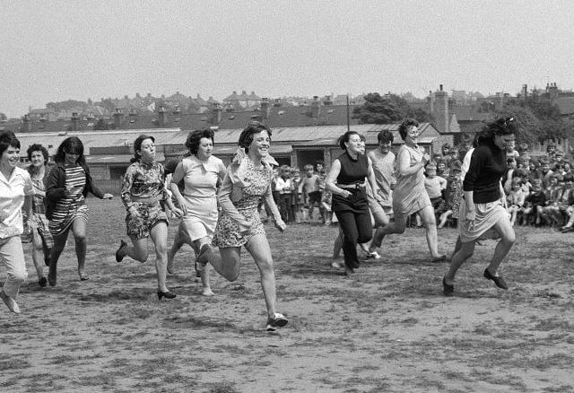 Mother's race at Newgate Lane sports day