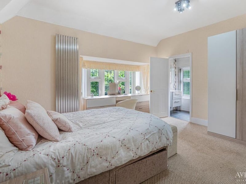 Like every area in the £1 million-plus Mansfield house, this bedroom is beautifully presented.