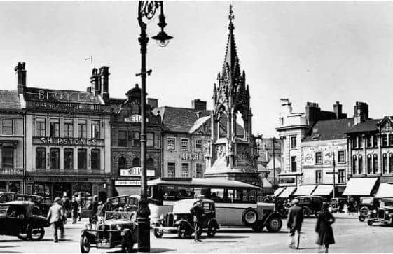Mansfield Market Place circa 1930s.