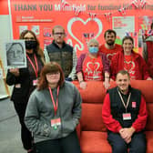 The Mansfield British Heart Foundation shop team.