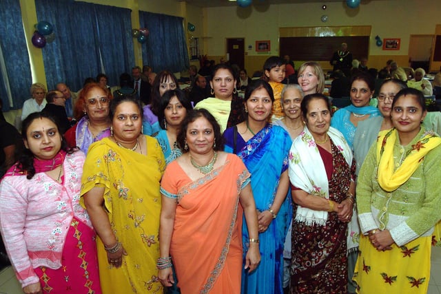 North Notts Asian Women's Association Diwali celebration. Pictured are organisers of the event at the Sherwood Miners Welfare Centre in Mansfield Woodhouse. Year: 2007