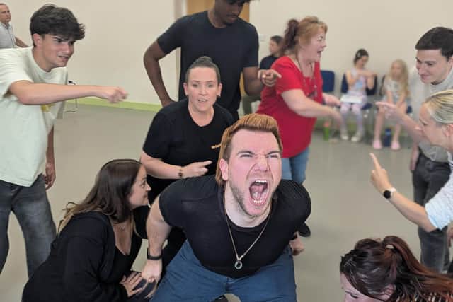 Fun and energy in rehearsals for Shrek The Musical