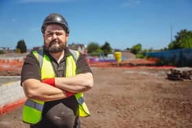 Giltbrook construction worker Jack Smith is back on screens in a new series of Brickies. Credit - BBC, Button Down, Ollie Bostock