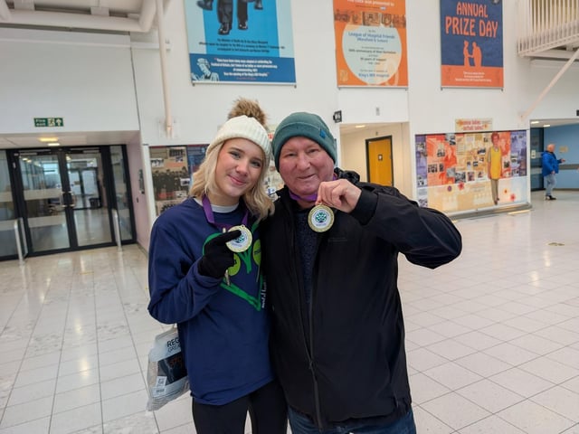 Timothy Warnes, 74, and his 17-year-old granddaughter Holly Warnes.
