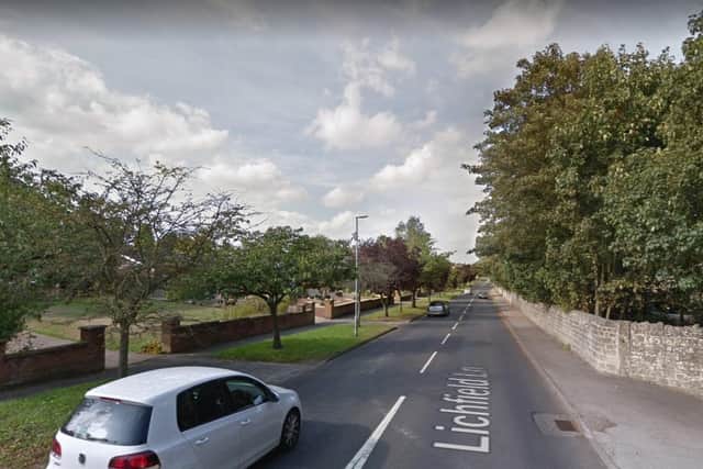Lichfield Lane has been closed in both directions following a multiple car crash.
