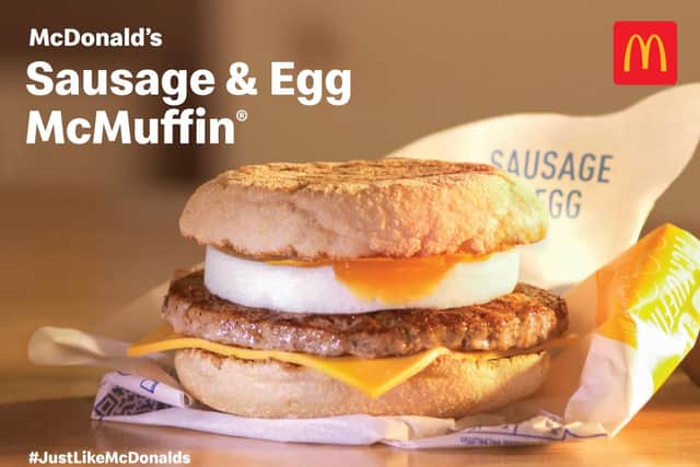 How to make a McDonald’s sausage and egg McMuffin at home.