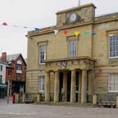 The Old Town Hall, a historic focal point and heritage asset in Mansfield town centre.