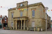 The Old Town Hall, a historic focal point and heritage asset in Mansfield town centre.