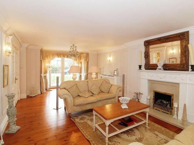 Luscious is the only word to describe the living room at the £530,000-plus property. With its beautiful fireplace a focal point, the room stretches to 29 feet.