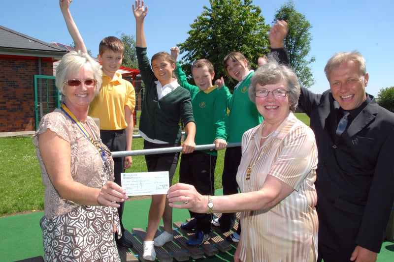 The Inner Wheel of Kirkby-in-Ashfield supported Orchard Primary and Nursery School with a presentation of £150 towards a French Camp held in Cardiff at the beginning of June 2010 for 38, year 6 pupils, along with 56 French students from the Jean Moulin School near Lyon and a microwave oven for cooking class.